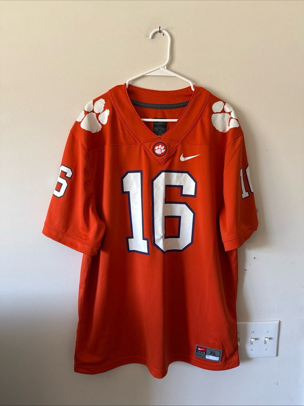 Men's Nike Trevor Lawrence #16 Clemson Tigers NCAA Football Jersey Sz XL - RARE